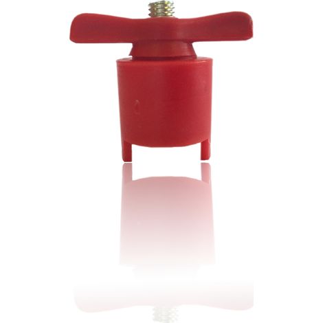 Robinet de batterie coupe circuit cosses rouge + type arelco