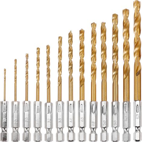 Set mit 4 doppelseitigen Holzfräsern mit 6,35 mm (1/4") Schaft und Kugellager, Ersatzteilset für Bündigfräsen