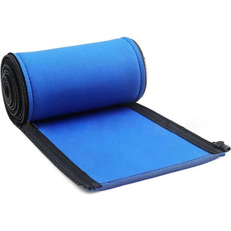 Housse de protection bleue pour main courante de piscine, compatible avec les mains courantes de piscine de 1,20 m, 1,80 m, 2,40 m et 3 m. (1/5)