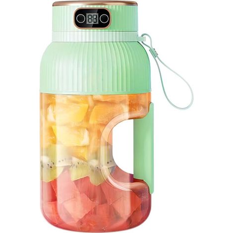 Spremiagrumi portatile Dailygoods da 1200 ml con display digitale e ricarica USB. (1/5)