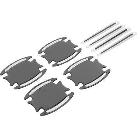 4 Stück reflektierende Autoaufkleber für Türgriffe außen, Warnstreifen für mehr Fahrsicherheit, silberfarben (1/5)