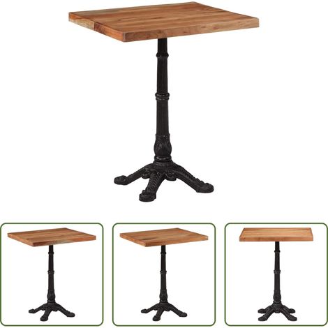 Massivholz Esstisch - Bistrotisch 60x60x76 cm Akazie Massivholz