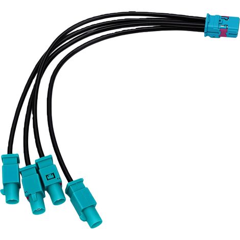 Câble vidéo LVDS automobile 59Z114 000Z, 4 cavités vers 1 port, caméra coaxiale RF mâle pour la Navigation GPS ADAS GMSL (1/5)