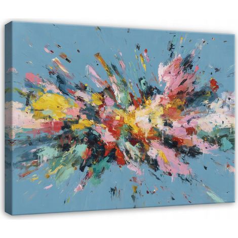 Leinwandbild Malerei Aquarell Abstrakt, moderner Kunstdruck für Schlafzimmer und Wohnzimmer, hochauflösender Druck, 40 x 30 cm