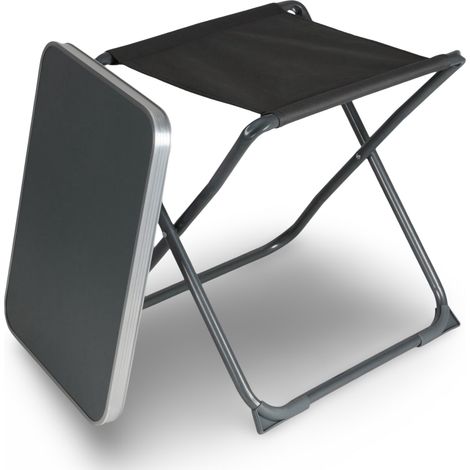 2 in 1 Campingtisch und Hocker Camping Möbel Tisch klappbar Klapptisch Klapphocker (1/5)