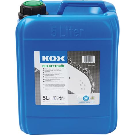 Huile adhérente pour chaîne de tronçonneuse KOX Bio 5L