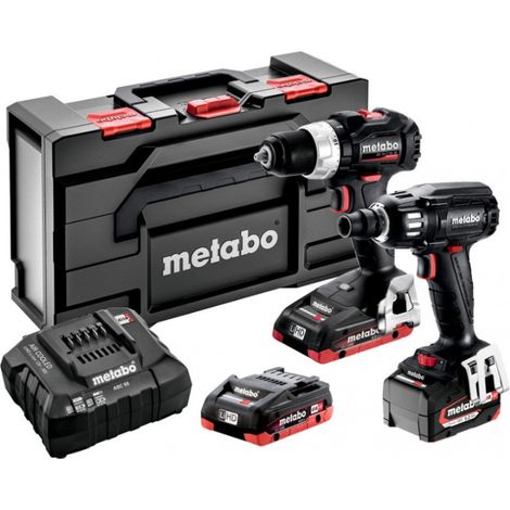 Metabo – Pack perceuse visseuse sans fil 18V avec 2 batteries 4.0Ah et 5.2Ah – Couple élevé 165Nm – Moteur Brushless – 685220960 (1/5)