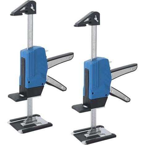Lot de 2 élévateurs à bras en acier de 39,1 cm - Outil de montage à une main - Capacité de 200 kg - Avec fonction de levage lent et rapide (1/5)