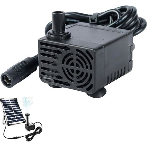eau solaires, DC 12V Mini Pompes de fontaine solaires, 300L / h Pompes en eau impermable et silencieuse, distance de POMPE ARROSAGE (1/5)