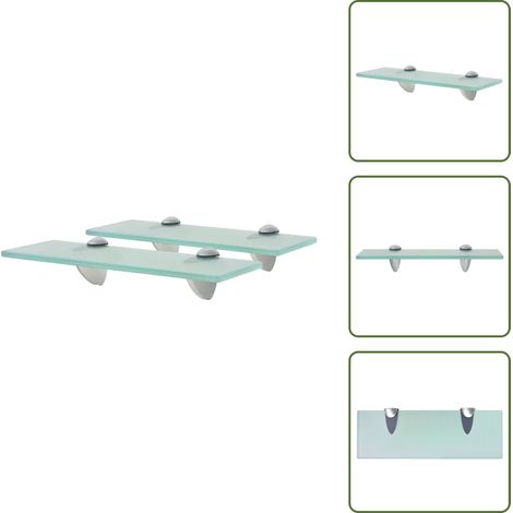 Schweberegale 2 Stk. Glas 30x10 cm 8 mm - Wandregal - Glasregal - Badezimmerregal - Dekoratives Regal - Modernes Regal (1/5)
