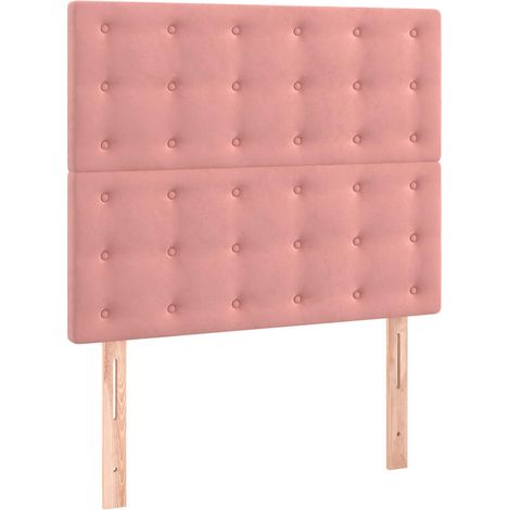 Maison Exclusive - Cabecero de cama rosa 80x5x118/128 cm Terciope (1/5)