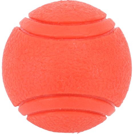 Gummiball für Hunde, schwimmender Hundeball, interaktiver Kauball zur Zahnreinigung von Welpen, Größe M, rot. (1/5)
