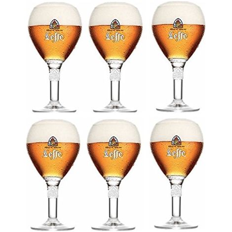 Lot de 6 grands verres Leffe - 50 cl - Nouveau modèle - Neufs