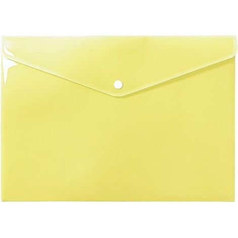 Carpeta sobre tamaño A4 PP amarillo pastel