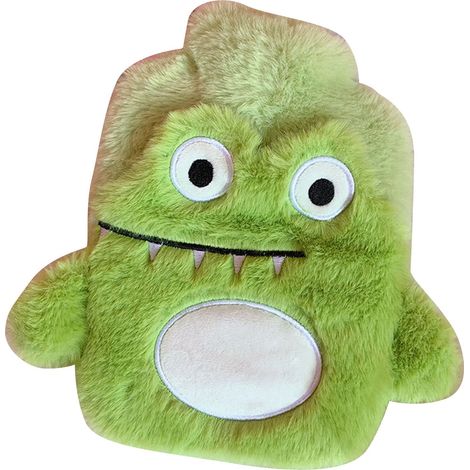 Sac à eau chaude anti-fuite et résistant aux chocs avec housse douce - Modèle Crocodile Vert pour Enfants et Adultes (1/5)