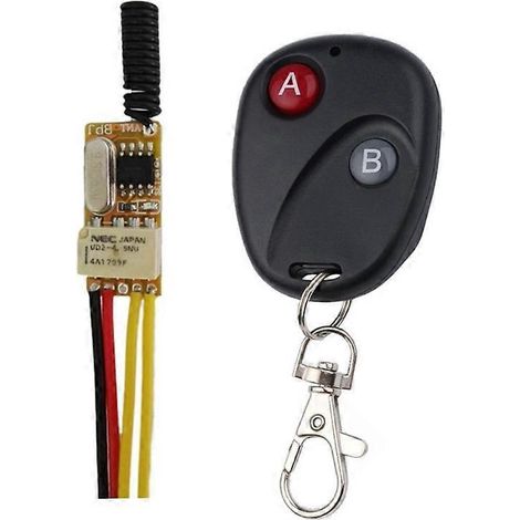 Mini interrupteur à distance RF 433 MHz 4,2 V 4,5 V 5 V 6 V 7,4 V 9 V 12 V Petit relais (1/5)