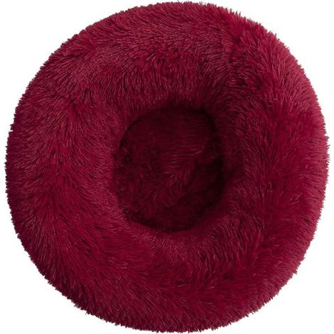 Coussin moelleux lavable pour chat et chien, bourgogne, 40 cm – DELKEVIC