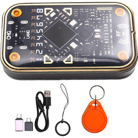 Lecteur de puce RFID Chameleon V2.0 + porte-clés CUID, émulateur de carte à puce de redémarrage, décodage d'identifiant IC 125K 13,56M, duplicateur NFC (1/5)