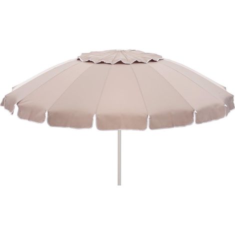 Ombrellone Alustar diam. 220 cm alluminio, telo di colore tortora da 200 g (1/5)