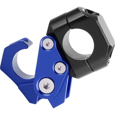 Universeller, klappbarer Gepäckhaken für Motorradlenker, 21,8 mm (0,86 Zoll), kompatibel mit Yamaha, Blau (1/5)