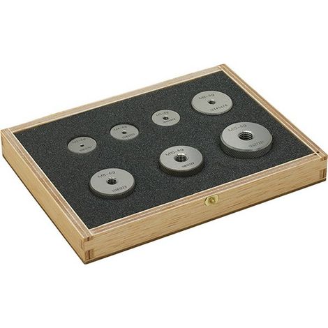 Juego de anillos-calibres fileteados  entra , cantidad : 7 unidades, Composición del juego M3 M4 M5 M6 M8 M10 M12 (1/4)
