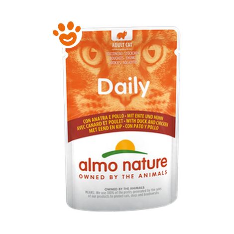 Almo Nature Cat Daily Anatra e Pollo - Almo Nature Cat Daily Anatra e Pollo - Lattina Da 70 Gr