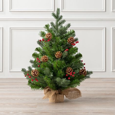 2ft Mini Cone & Berry Christmas Tree (1/5)