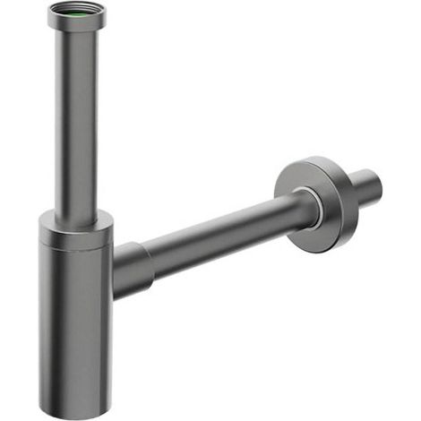 INOXMATER siphon de lavabo 5/4", drain 32mm, inox/gun metal
