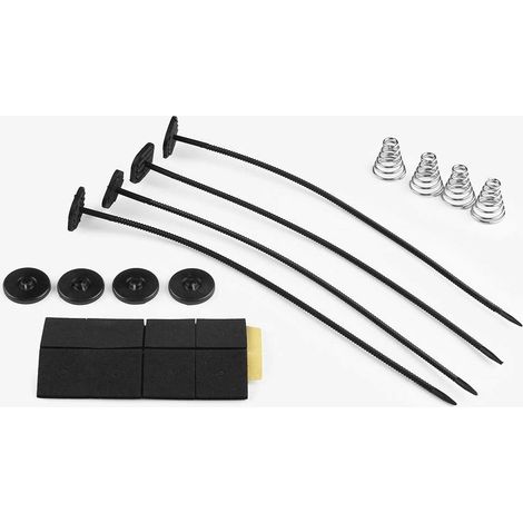 Kit de montage universel pour ventilateur automobile - Accessoires de fixation pour la plupart des ventilateurs de radiateur (noir) (1/5)