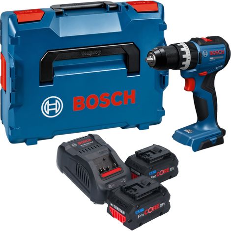 Perceuse-visseuse à percussion sans fil Bosch GSB 18V-52 Professional 18 V 70 Nm sans balais + 2 batteries ProCORE 5,5 Ah + chargeur + L-Boxx (1/5)