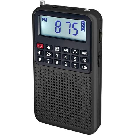 Radio FM/AM portable avec Bluetooth, enregistrement vocal, compatible carte TF, stable (1/5)