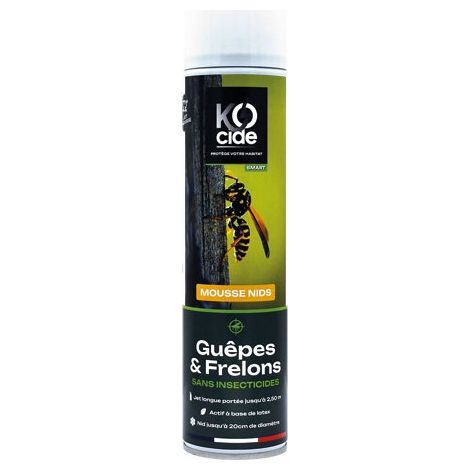 KOCIDE Bombe aérosol mousse latex 300 ml Guêpes & Frelons projection longue portée