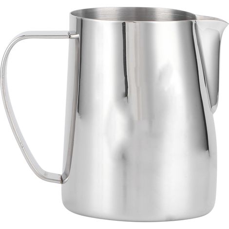 Pichet à lait inox 304 600ml pour latte art, accessoire barista maison et bureau (1/5)