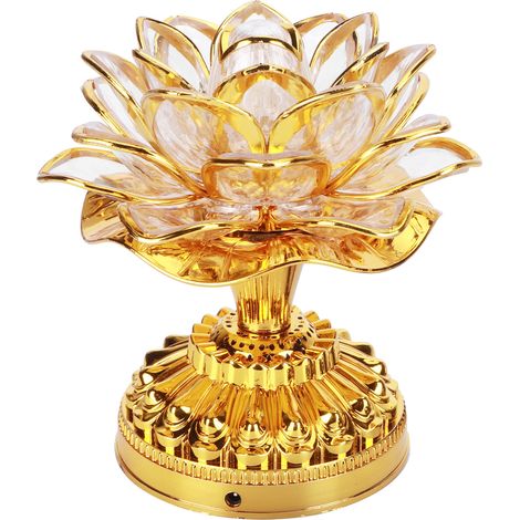 Lampe bouddhiste LED colorée, respectueuse de l'environnement, lampe Bouddha, appareils bouddhistes (1/5)