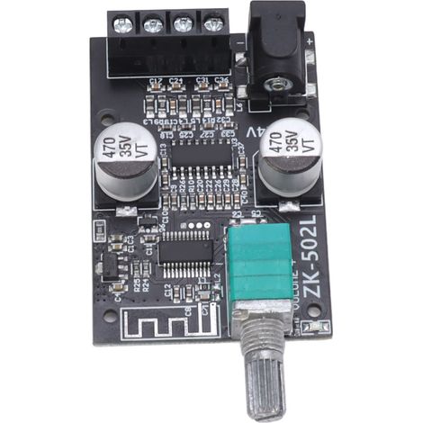 Carte d'amplificateur de puissance Bluetooth 2x50W, canaux gauche et droit, amplificateur audio stéréo 2.0 (1/5)