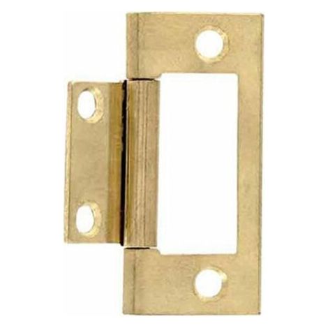 Bisagra de acero latón 50x35 - 2 piezas - Vynex