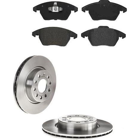 KIT FRENI ANTERIORI compatibile con SEAT ALTEA (5P1) - DISCHI + PASTIGLIE OEM: P 85 075 , P 85 072 / 17522 , 17521 , 17558 /SOSTITUZIONE DIRETTA/BASSA POLVERE/SILENZIOSO (1/5)