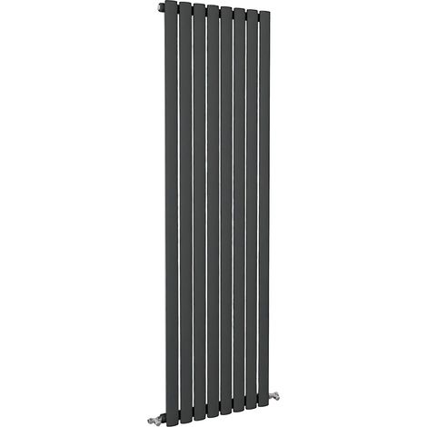 SKY Bathroom Oval Column Radiator Vertical 1600x472mm Single Anthracite