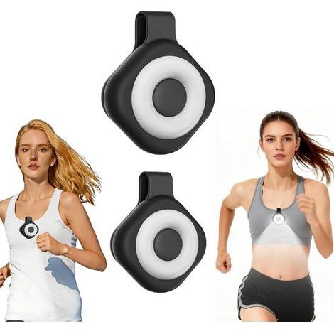 Magnetische Laufleuchte – 2 Stück, schwarz, 300 Lumen, 6 Modi, USB-C, wiederaufladbar, zum Joggen bei Nacht oder für Spaziergänge mit dem Hund (1/5)