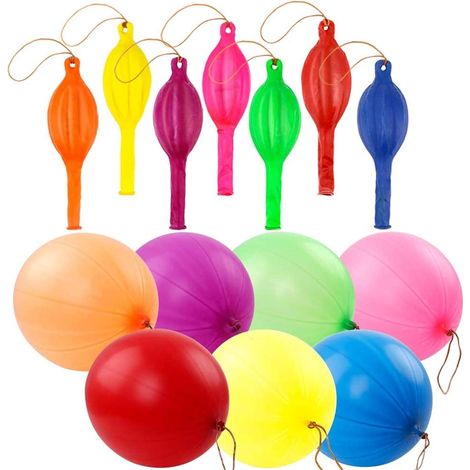 50 ballons à frapper, cadeaux de fête, ballons à frapper néon de 45 cm, couleurs assorties, gros ballons à frapper pour jeux amusants d'anniversaire et décoration de mariage (1/5)