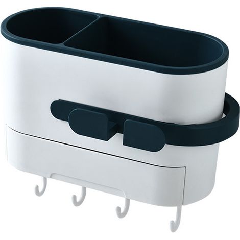 Support Pour Sèche-Cheveux - Fixation Murale Sans Perçage - Compatible Avec Sèche-Cheveux Et Lisseurs - 1 Pièce (1/5)