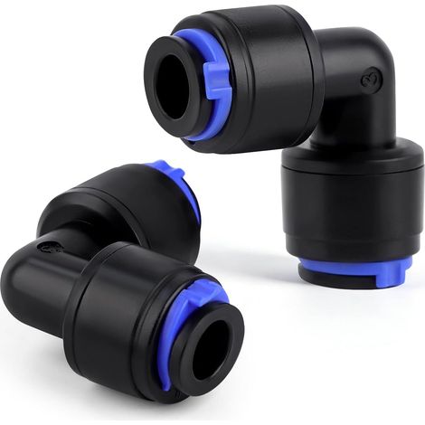 30PCS Raccords à Coude 90 ° à Connexion Rapide 1/4" Irrigation  d'extrémité, Connecteurs Rapides Push-Fit avec Verrouillage, Contrôle de Débit Réglable pour Tuyau 6 mm Système d’Arrosage (1/5)