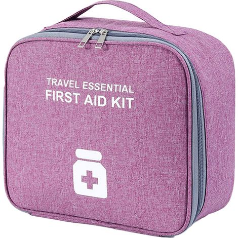 Sac De Premiers Secours - Sac Médical Portable Avec Compartiments Séparés - Pour Voyage Bureau Extérieur - 1 Pièce