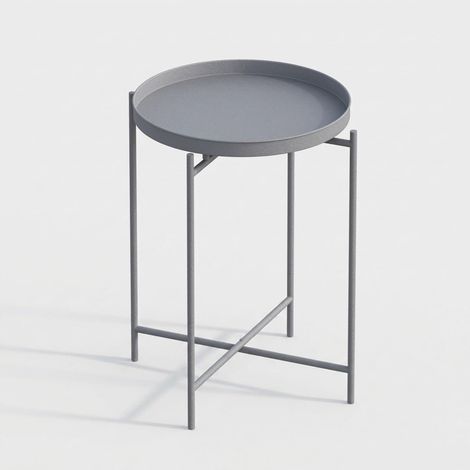Runder Couchtisch aus Metall Vesperis - Grau (1/5)