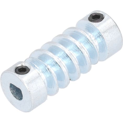 Arbre à vis sans fin de 6 mm avec trou de type D, arbre à vis sans fin en acier inoxydable de module 1,5 pour composants de transmission. (1/5)