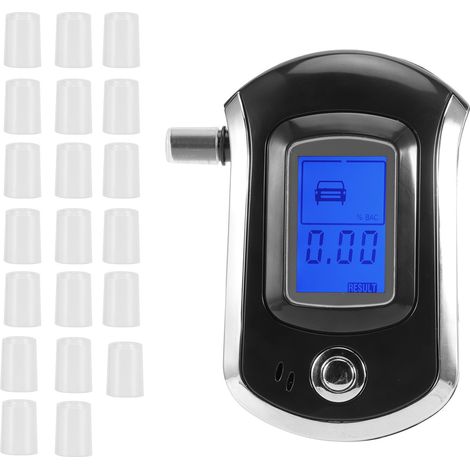 Testeur De Respiration - LCD Rétroéclairé Bleu - Précision ±0,01% BAC - Plage 0,000 À 0,199% BAC - Fonction Seuil Personnalisable - 3 Piles AAA - 1 Pièce (1/5)