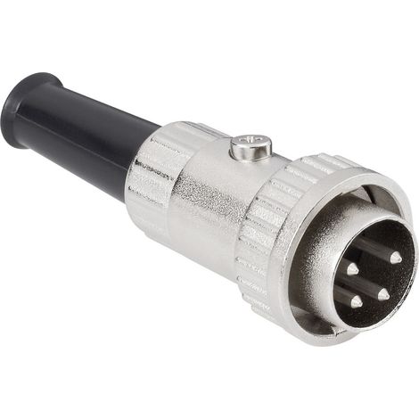 BKL Electronic 0202007 DIN-Rundsteckverbinder Stecker, gerade Polzahl: 8 Silber 1 St. (1/2)