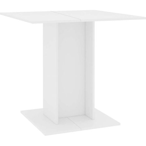 Maison Exclusive - Tavolo da Pranzo Bianco 80x80x75 cm in Legno Multistrato