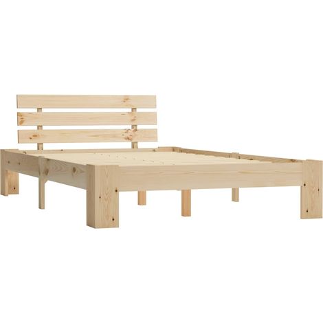 Giroletto senza Materasso 140x200 cm in Legno Massello di Pino vidaXL