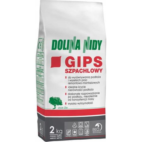 Dolina Nidy Gipsspachtel 2 kg hellgrau